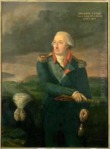 Louis-Joseph de Bourbon 1736-1818 8th Prince of Conde, 1802 Oil Painting by Sophie de Tott