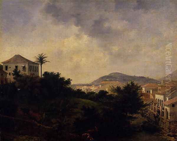 View from Mount Gloria, c.1820 Oil Painting by Nicolas Antoine Taunay