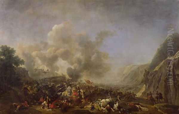 General Jean Andoche Junot 1771-1813 Duc dAbrantes, at the Battle of Nazareth, 8th April 1799 Oil Painting by Nicolas Antoine Taunay