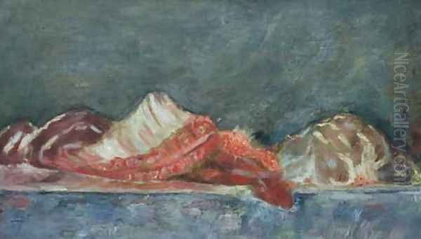 Still Life with a Piece of Meat Oil Painting by Zbigniew Tymoszewski