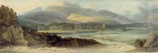 Elterwater, 12th August 1786 Oil Painting by Francis Towne