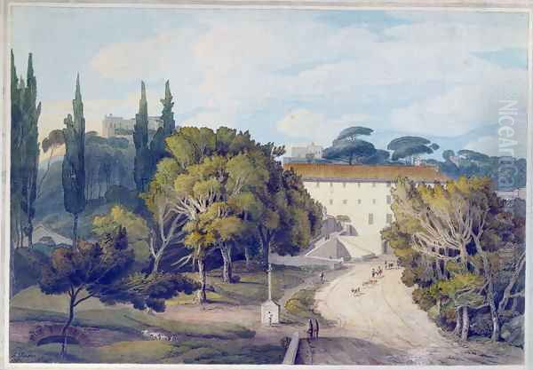 Convent of Sant'Eusebio, near Naples Oil Painting by Francis Towne