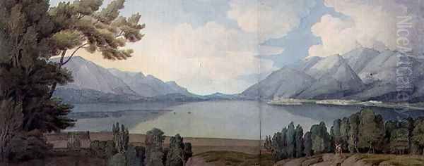 Derwentwater from the South, 1786 Oil Painting by Francis Towne