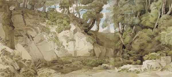 James White's Estate at Fordland, Devon Oil Painting by Francis Towne