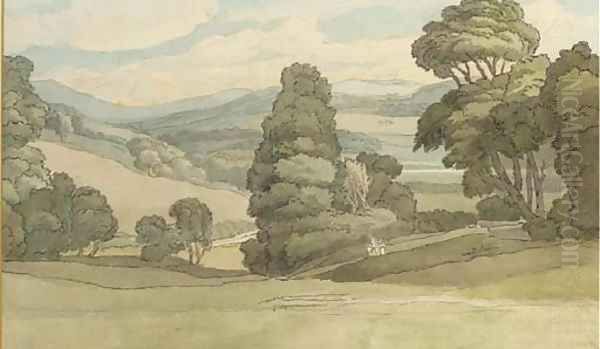 Tothill, Devon Oil Painting by Francis Towne