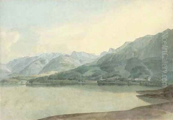 Lake Windermere, Lake District Oil Painting by Francis Towne