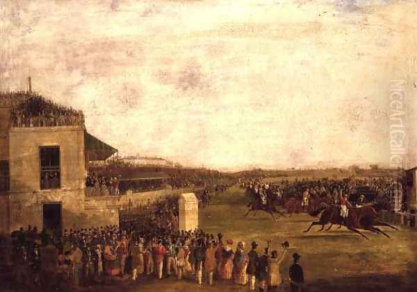 The Bay of Algiers winning the Chester Cup in 1840 Oil Painting by William Tasker