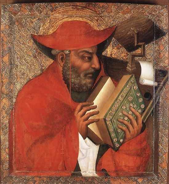 St Jerome 1360-65 Oil Painting by Master Theoderic