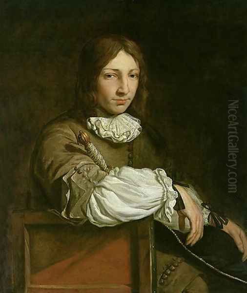 Portrait of a Young Man Oil Painting by Abraham van den Tempel