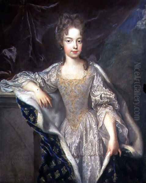 Portrait of Adelaide of Savoy b.1685 1697 Oil Painting by Francois de Troy