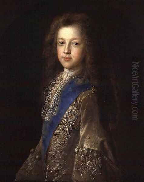 Prince James Francis Edward Stewart 1688-1766 as a boy, 1701 Oil Painting by Francois de Troy