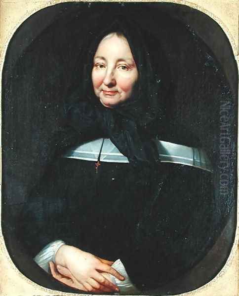 Portrait of Madame Marie Bonneau de Miramion 1629-96 c.1690 Oil Painting by Francois de Troy