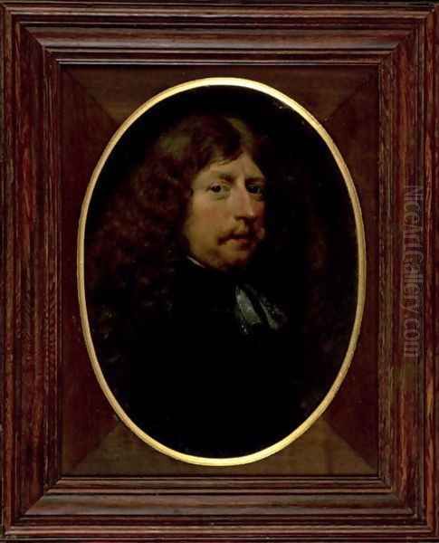 Self Portrait of Gerard Terborch 1617-1681 c.1676 Oil Painting by Gerard Terborch