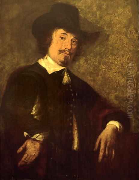 Portrait of Jan van Goyen Oil Painting by Gerard Terborch