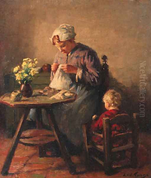 Busy hands Oil Painting by Lammert Van Der Tonge