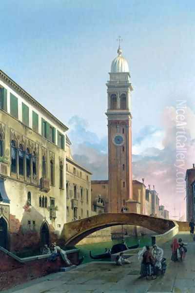 San Giorgio dei Greci, Venice Oil Painting by Lancelot Theodore Turpin De Crisse