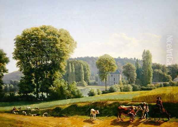 Landscape with Animals, 1806 Oil Painting by Lancelot Theodore Turpin De Crisse