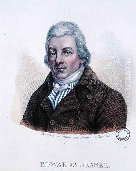 Portrait of Edward Jenner 1749-1823 Oil Painting by Ambroise Tardieu