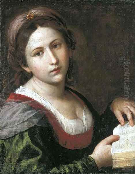 A sibyl Oil Painting by Alessandro Turchi (Orbetto)