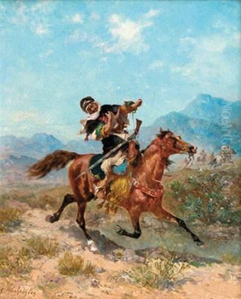 Cavalier Arabe. Oil Painting by Georges Washington