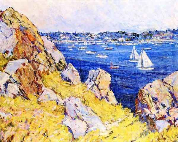 Marblehead Harbor Oil Painting by Mary Bradish Titcomb