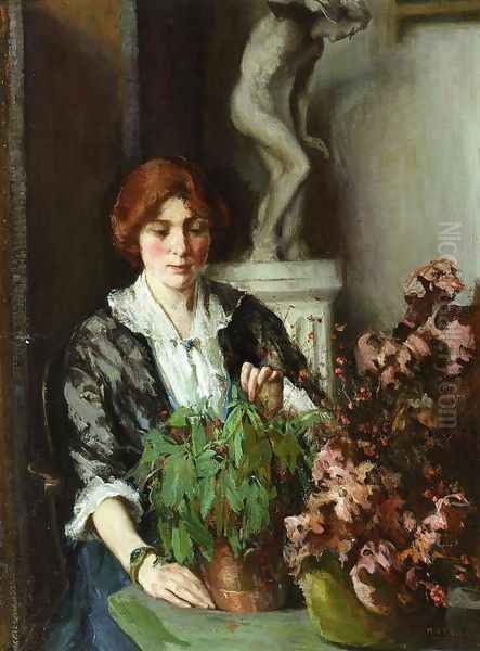 The Flower Arranger Oil Painting by Mary Bradish Titcomb