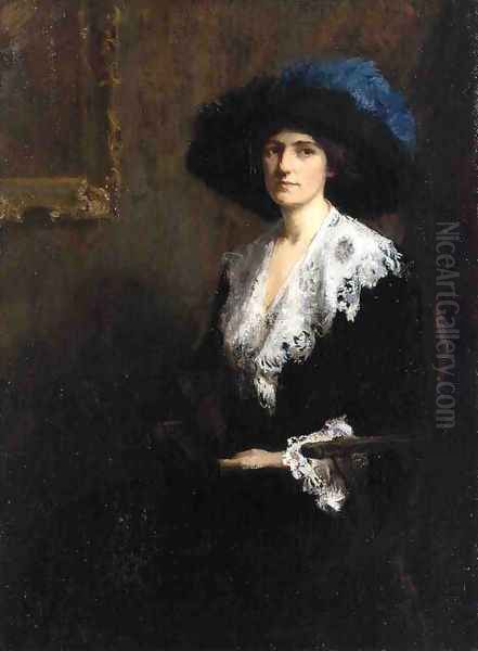 Portrait of Mrs. Jane Byron Johnston Oil Painting by Mary Bradish Titcomb