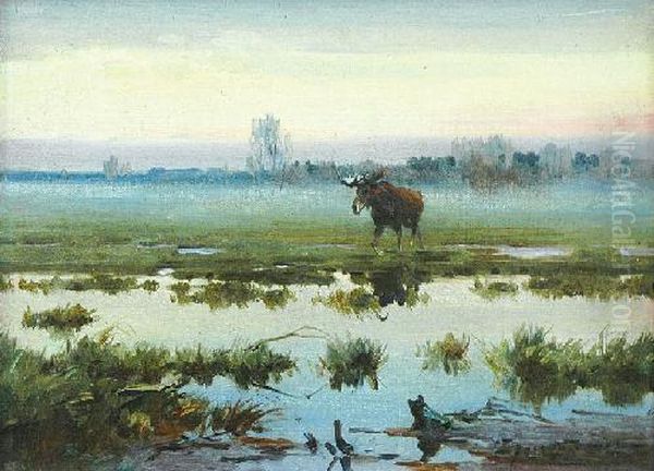 Los Oil Painting by Ignacy (Czeslaw Wasilewski) Zygmuntowicz