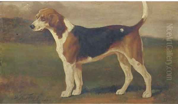 Banish a hound Oil Painting by William Henry Hamilton Trood