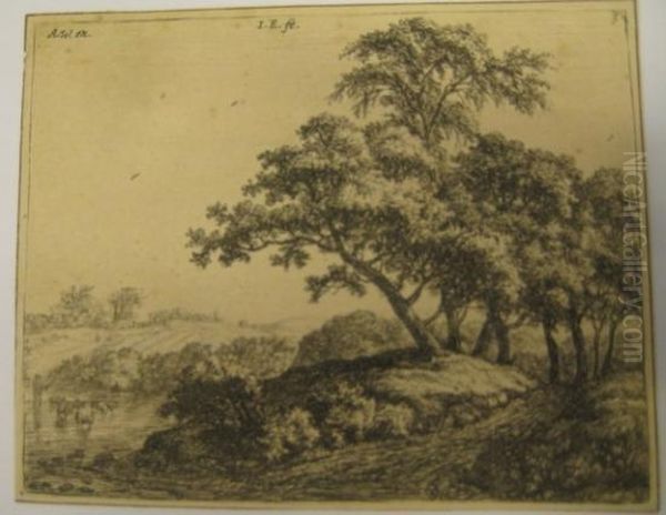 Collection Of Approximately 50 Etchings. Oil Painting by Anthonie Waterloo