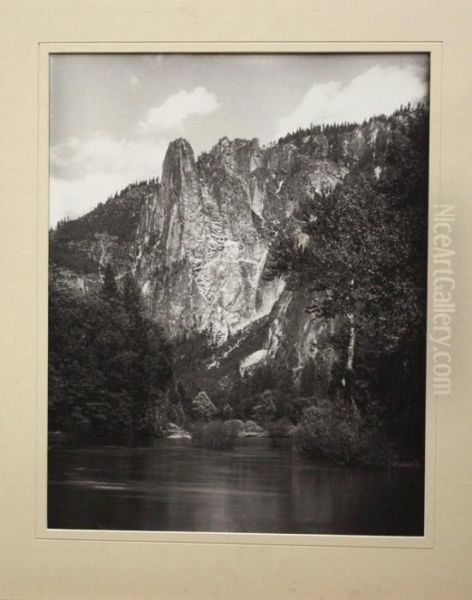 Mammoth Plates Oil Painting by Carleton E. Watkins