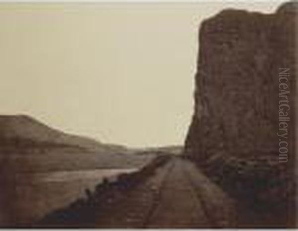 Cape Horn Near Celilo Oil Painting by Carleton E. Watkins