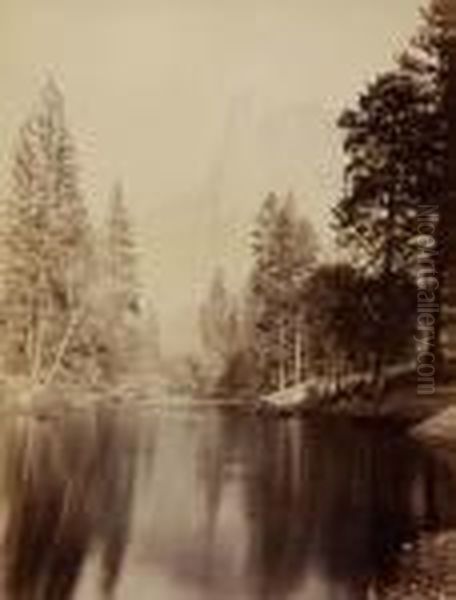 The Sentinal Oil Painting by Carleton E. Watkins