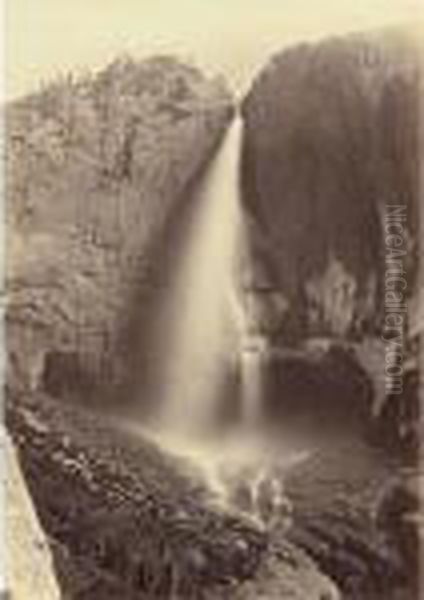 'upper Yosemite Falls. 1600 Ft. View From Eagle Point Trail. Yosemite