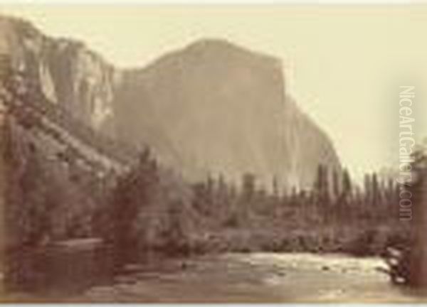 'el Capitan, 3600 Feet. View From The Foot Of The Yosemite Valley