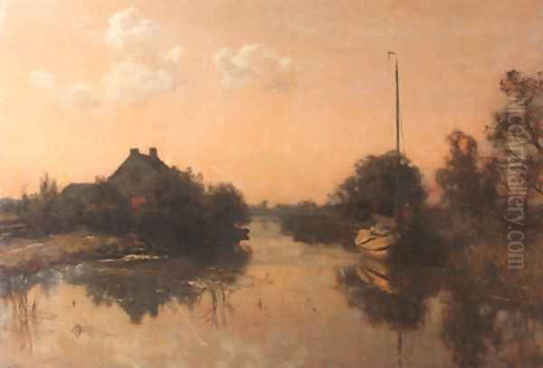 Zomernacht Oil Painting by Willem Bastiaan Tholen