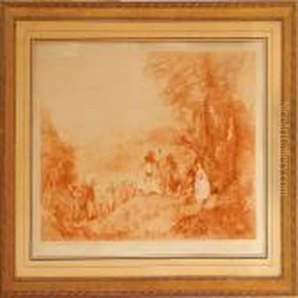 Le Pelerinage A L'ile De Cithere Oil Painting by Watteau, Jean Antoine