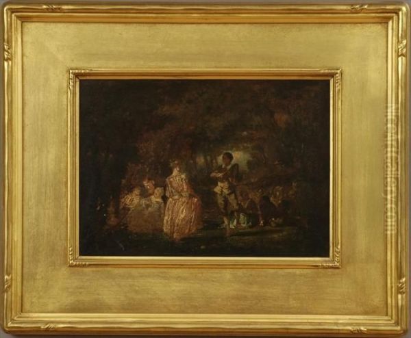 Fete Champetre Oil Painting by Watteau, Jean Antoine