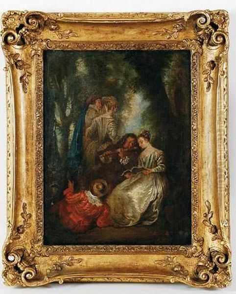 Senza Titolo Oil Painting by Watteau, Jean Antoine