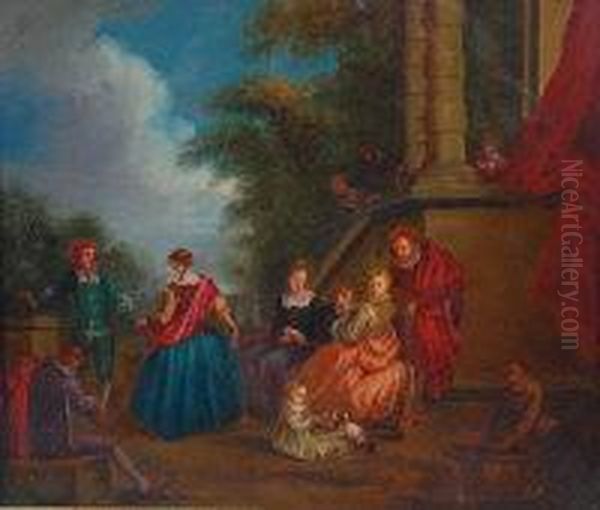 Les Charmes De La Vie Oil Painting by Watteau, Jean Antoine