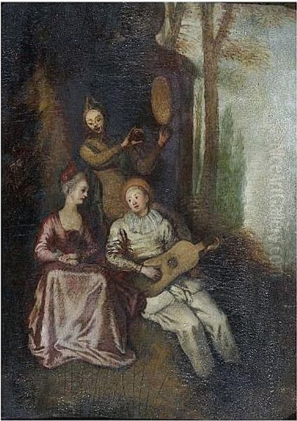 A Musical Party Oil Painting by Watteau, Jean Antoine