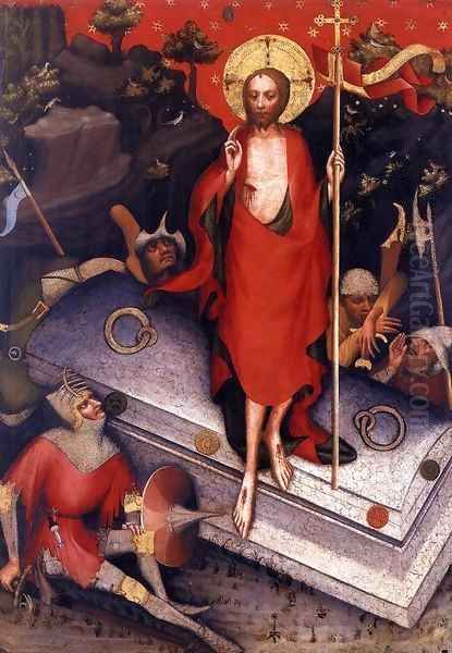 The Resurrection Oil Painting by Master of the Trebon Altarpiece