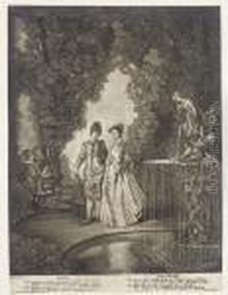 The Four Elements Oil Painting by Watteau, Jean Antoine