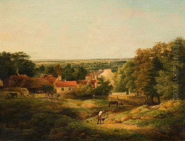 North End - Hampstead Oil Painting by Frederick Waters Watts