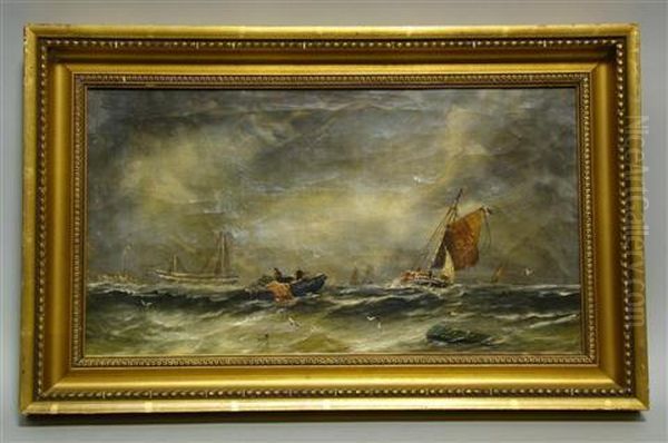 Sail Boats Oil Painting by Frederick Waters Watts