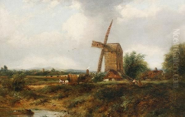 The Windmill Oil Painting by Frederick Waters Watts