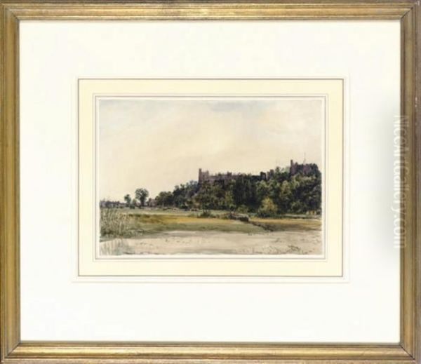 Arundel Castle, Sussex Oil Painting by Frederick Waters Watts