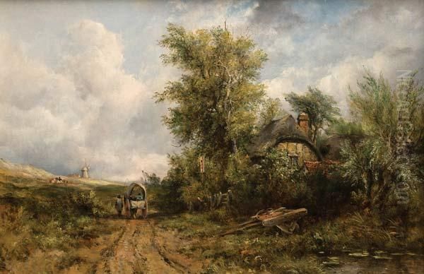 Along A Country Road Oil Painting by Frederick Waters Watts