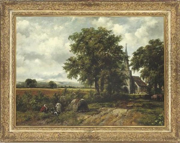 Wayfarers Oil Painting by Frederick Waters Watts