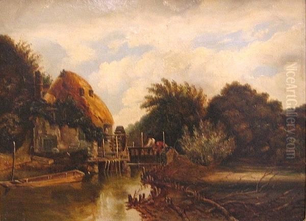 A Lock On The Stow Oil Painting by Frederick Waters Watts